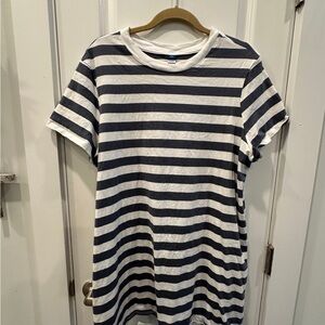 Old Navy Striped Mini Dress - Navy and White